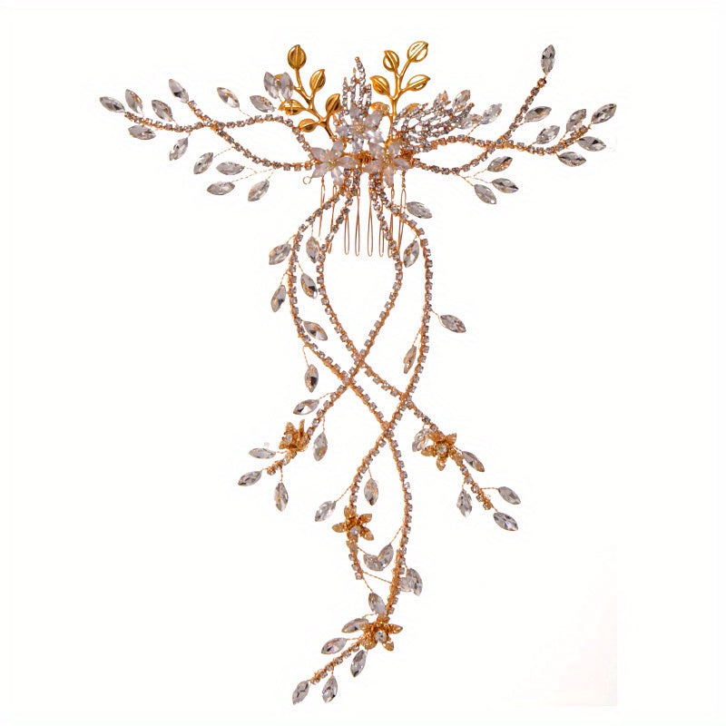 Beaded Floral Bridal Comb