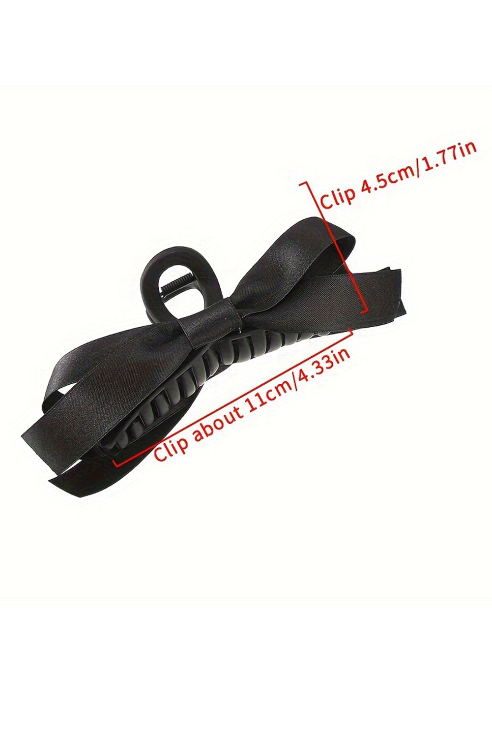Black Bow Hair Clip