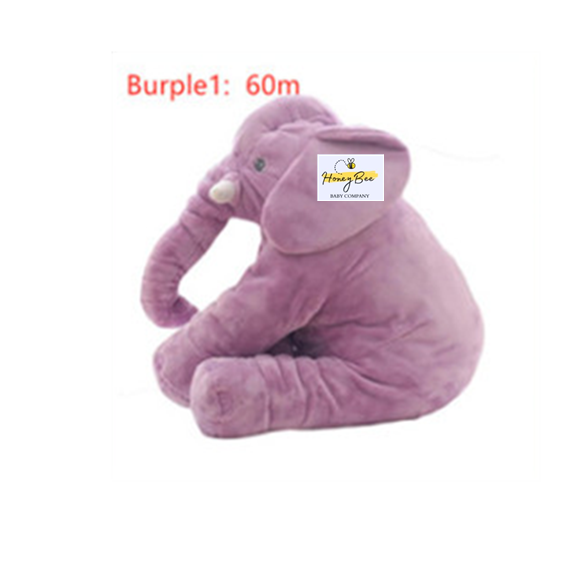 Purple Stuffed Elephant