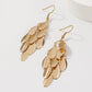 Long Gold Tassel Chandelier Earrings Bazaare Mart Gold Drop Fish Scale Earrings