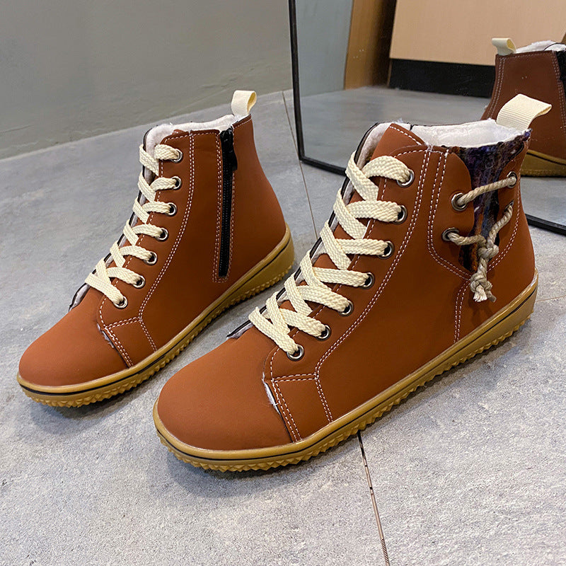 Fleece Lined Zip Ankle Boots