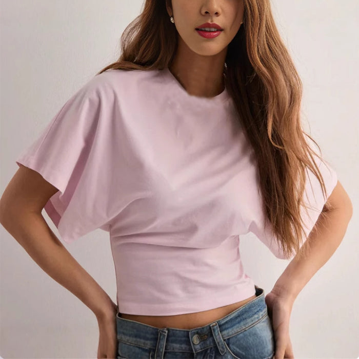Batwing Sleeve T-shirt A3 CJ Dropshipping Bat-Wing Blouse