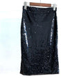 Sequin Midi Skirt Black Average Size Bazaare Mart Sequin Midi Skirt