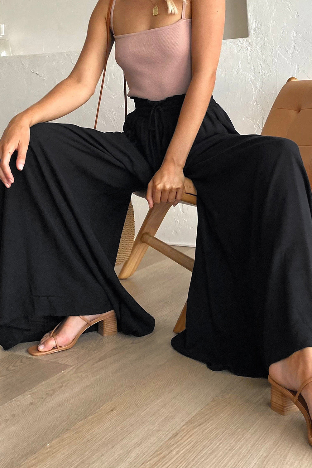 High Waist Wide Leg Pants