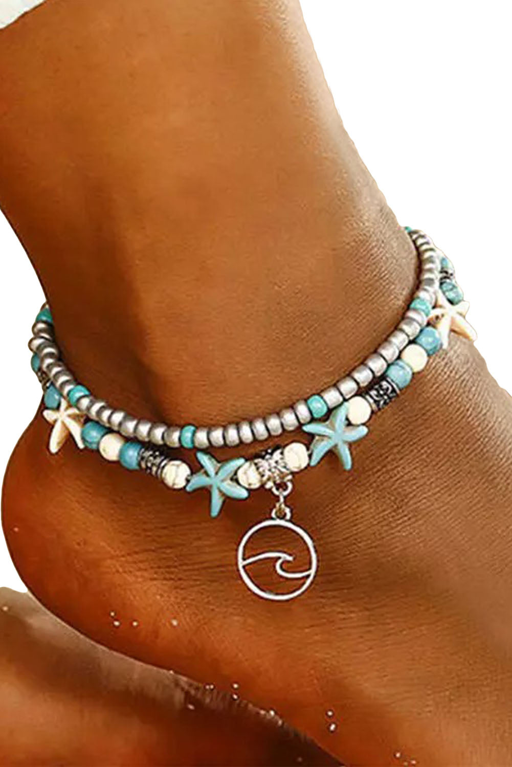 Blue Beach Double Anklet