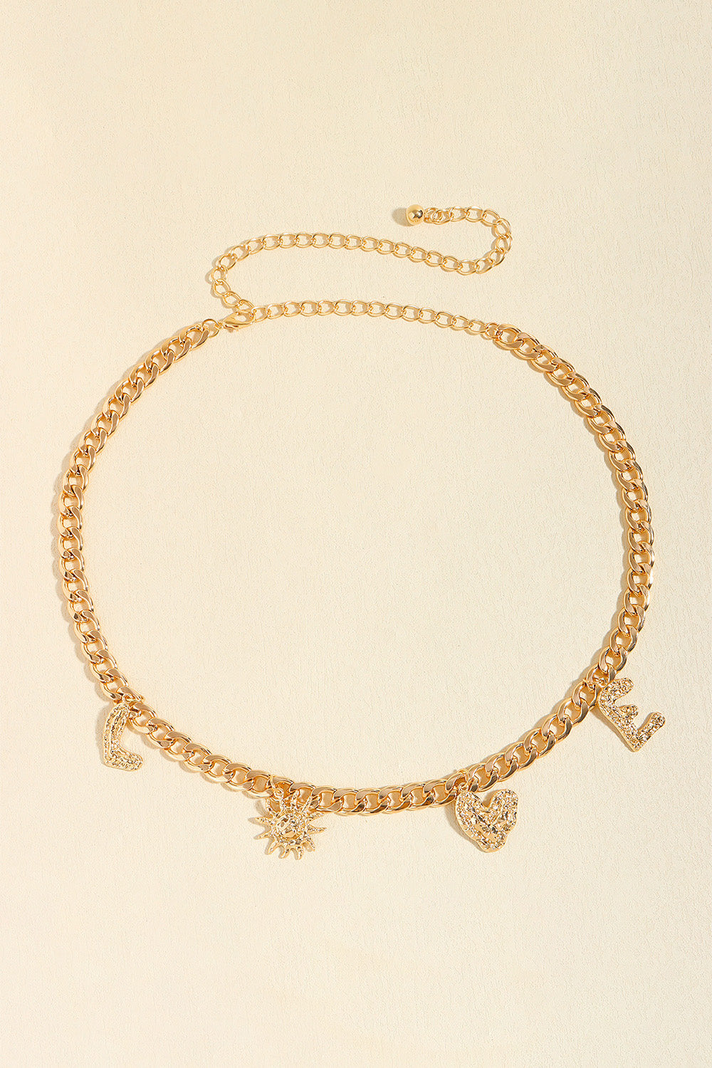 Gold LOVE Alloy Belt