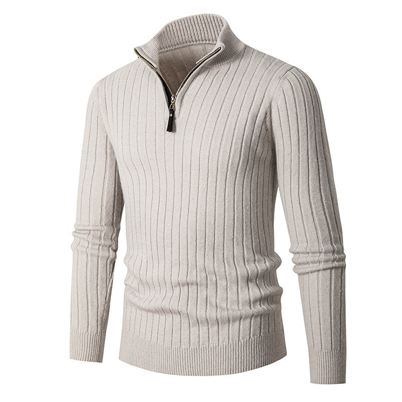 Men's Slim Fit Zip-up Pullover Sweater