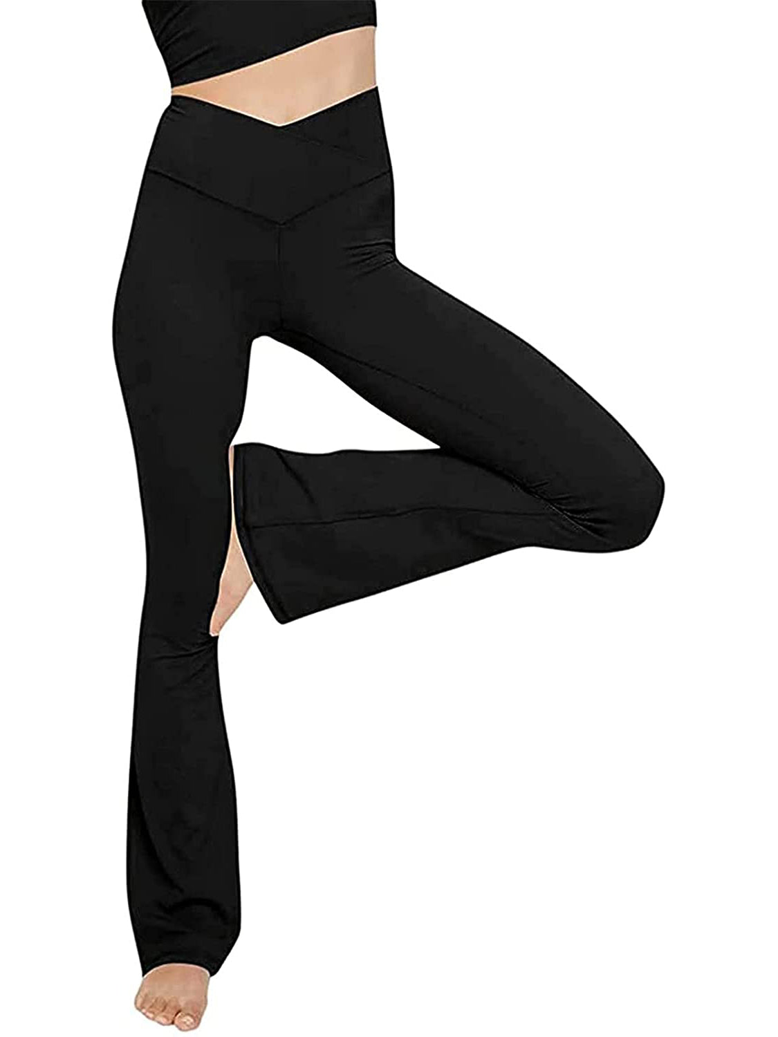 V-Waist Bootcut Long Slacks