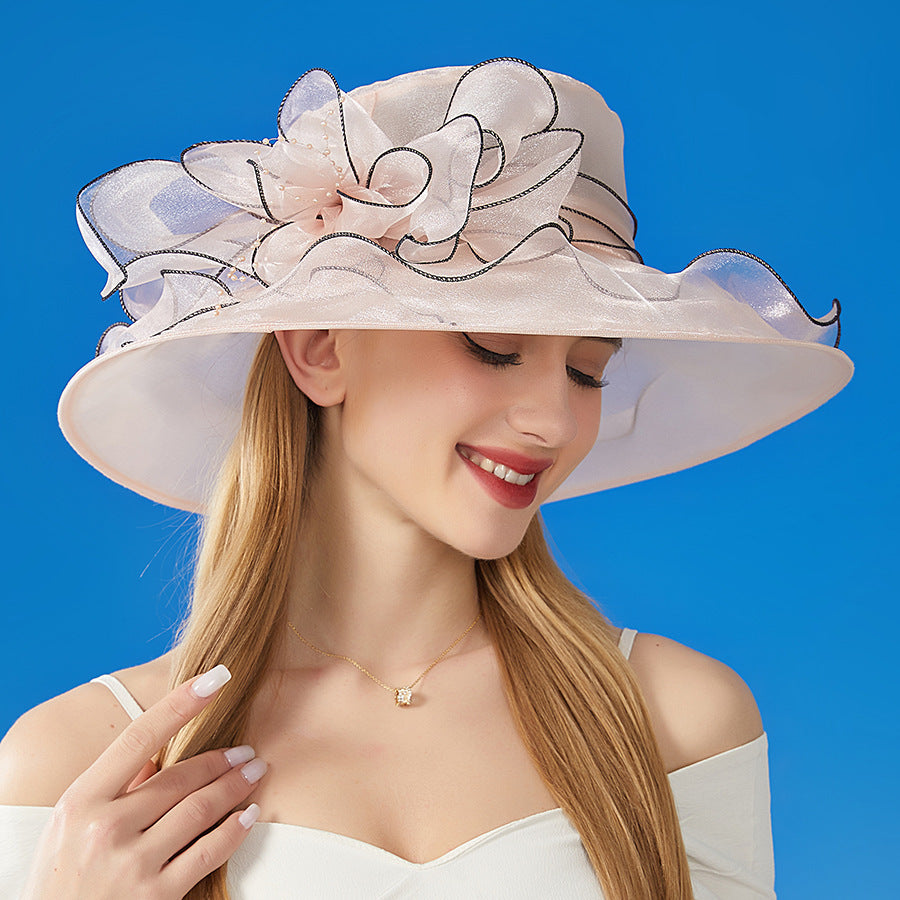 British Lady Elegant Summer Dress Hat