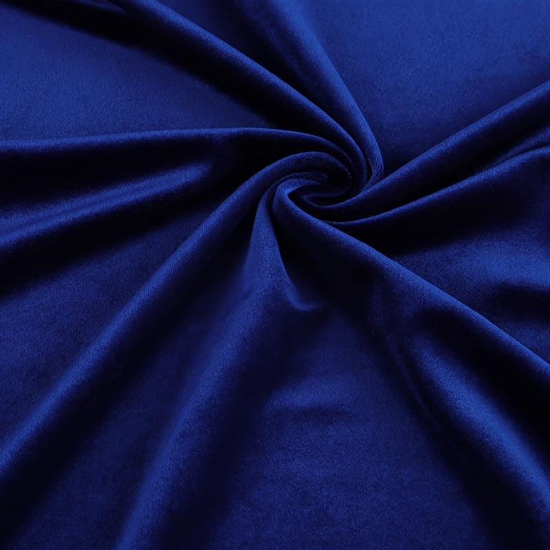 Elegant Velvet Long Sleeve V-Neck Evening Gown