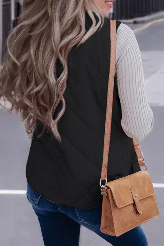 Quilted Fleece Lined Vest