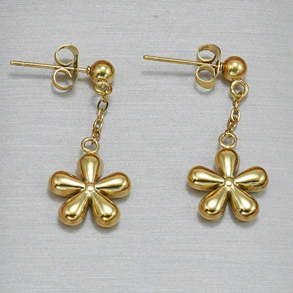 18K Gold Plated Floral Jewelry Set