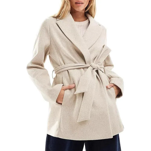 Belted Wrap Pea Coat Bazaare Mart Wrap Tie Jacket