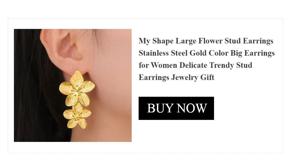 Big Flower Earrings - Bazaare Mart