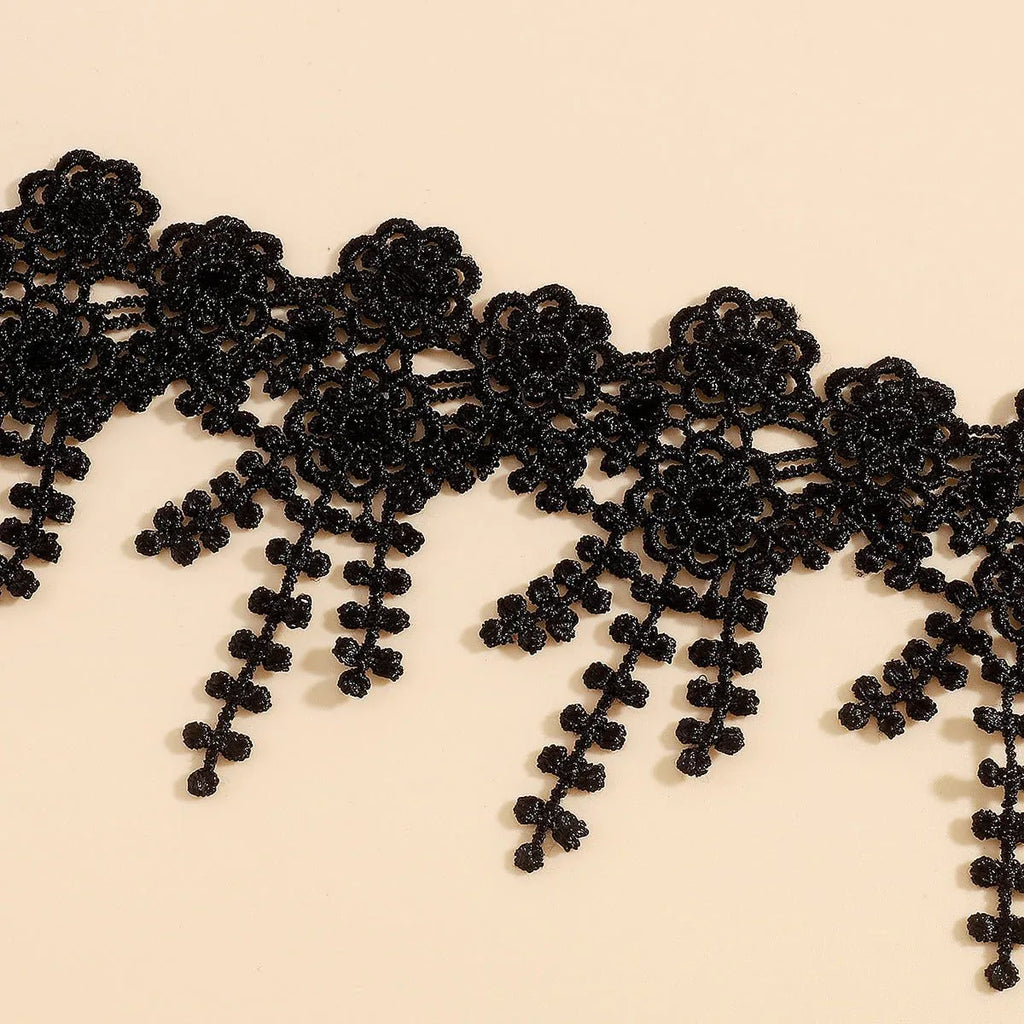 Black Lace Adjustable Choker Necklace Bazaare Mart Black Lace Choker