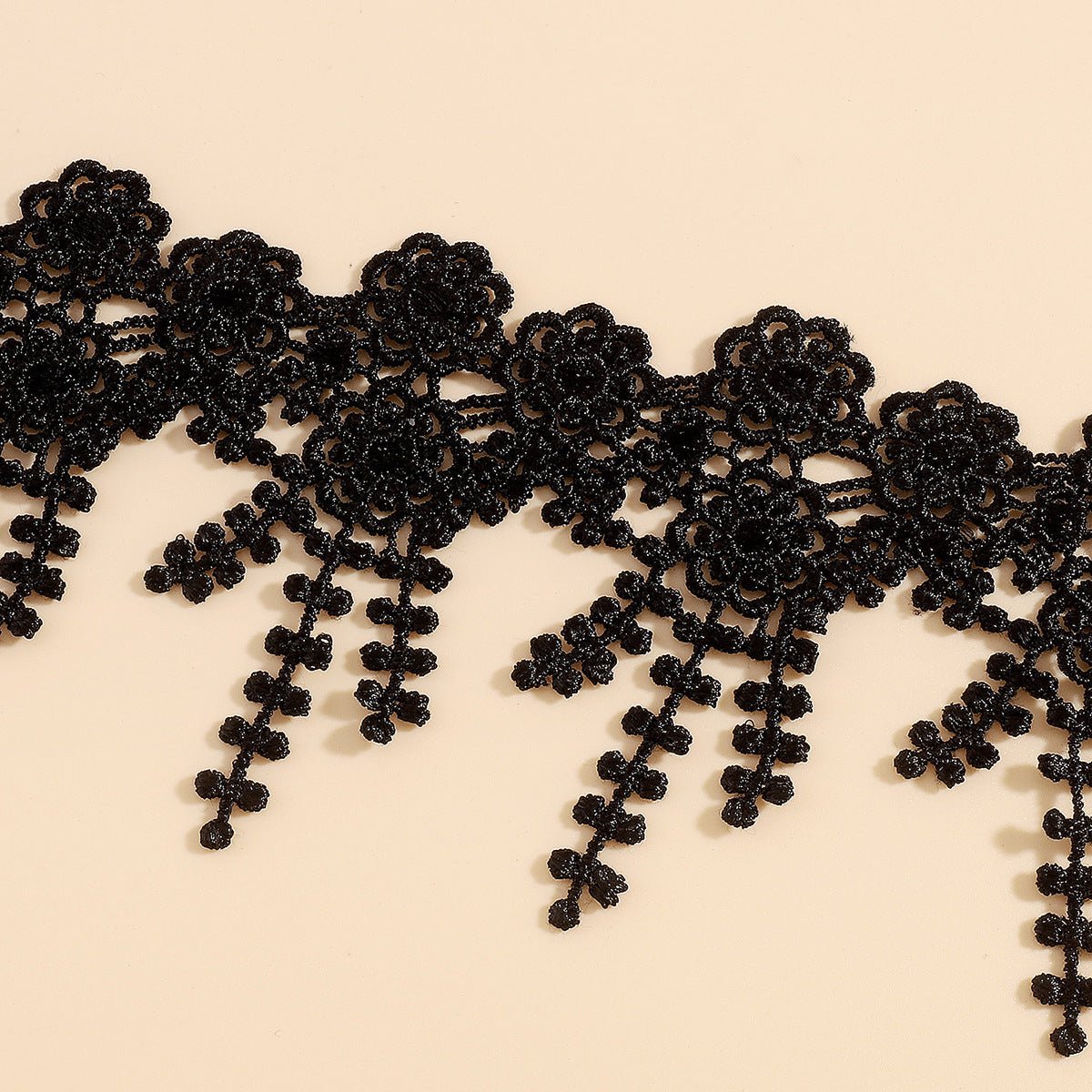 Black Lace Adjustable Choker Necklace - Bazaare Mart