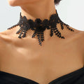 Black Lace Adjustable Choker Necklace Black Bazaare Mart Black Lace Choker