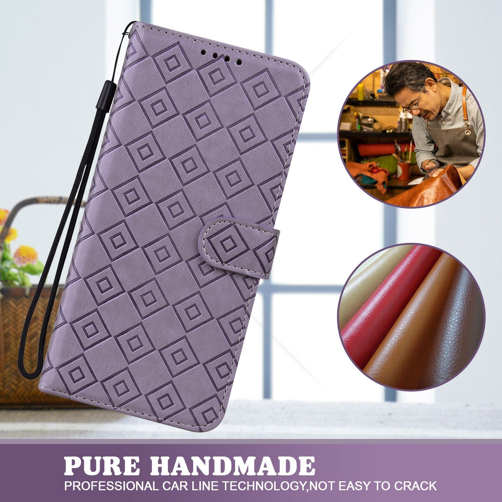 Leather Cell Phone Wallet Case