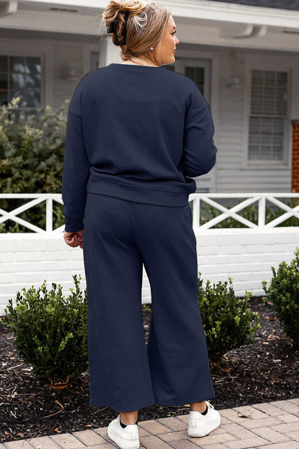 Wide Leg Sweat Pants Set
