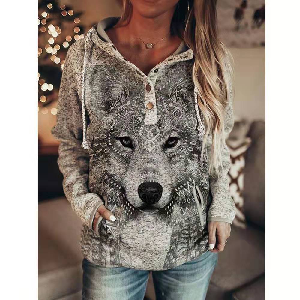 Women's Wolf Hoodie