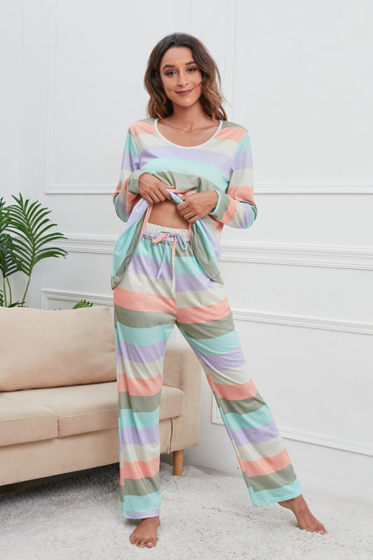 Striped Long Sleeve PJs