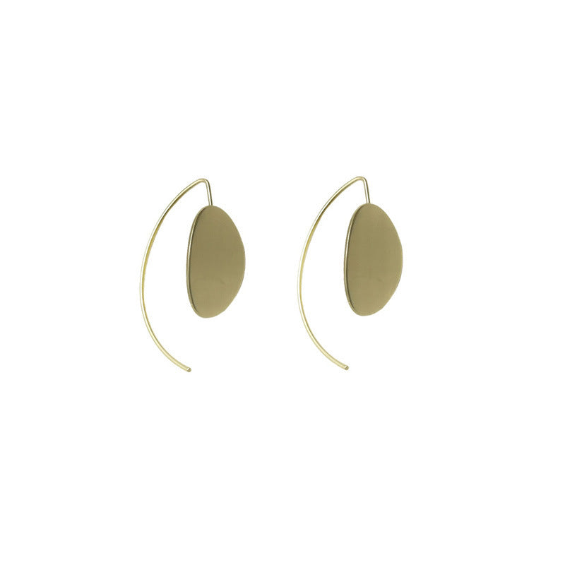 Super Round Fashion Exaggerated Oval Large Sequined Earrings
