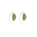 Oval Mirrored Earrings Gold Bazarre Mart Mirror Earrings