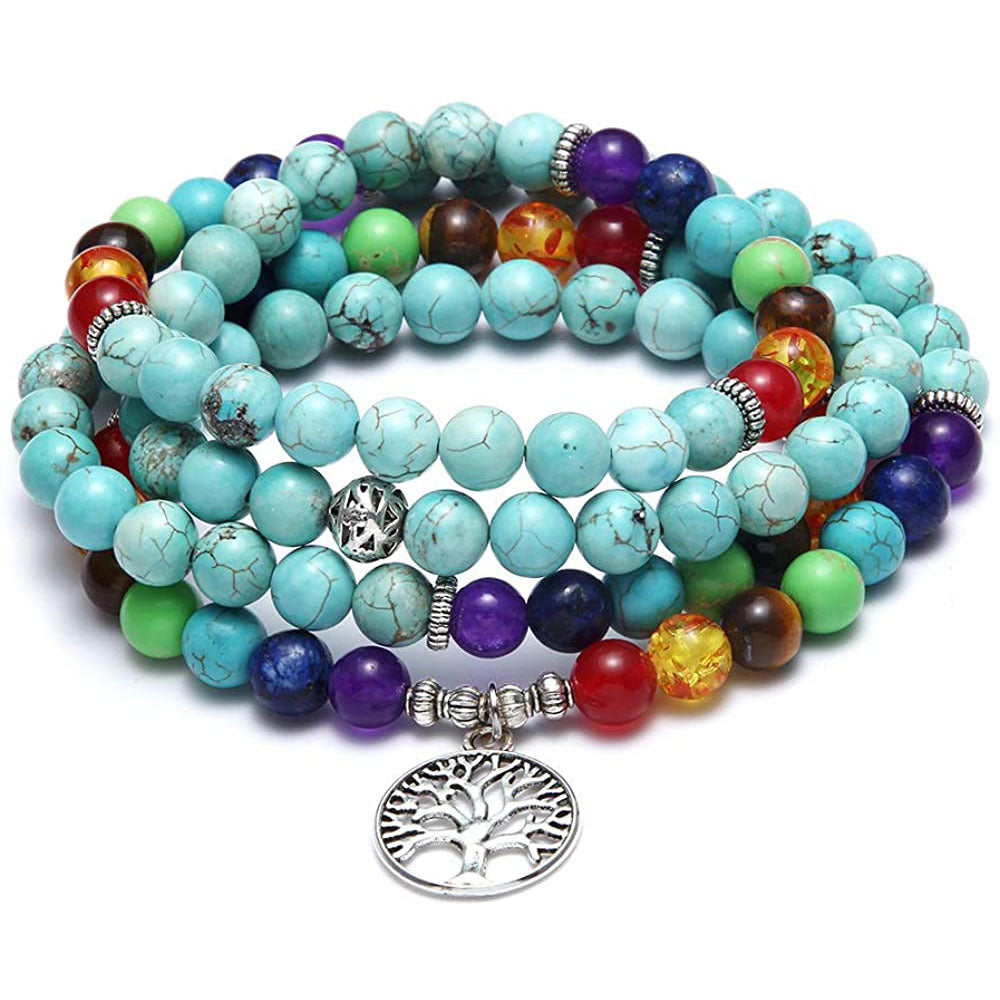 Buddha Beads Lotus Bracelet