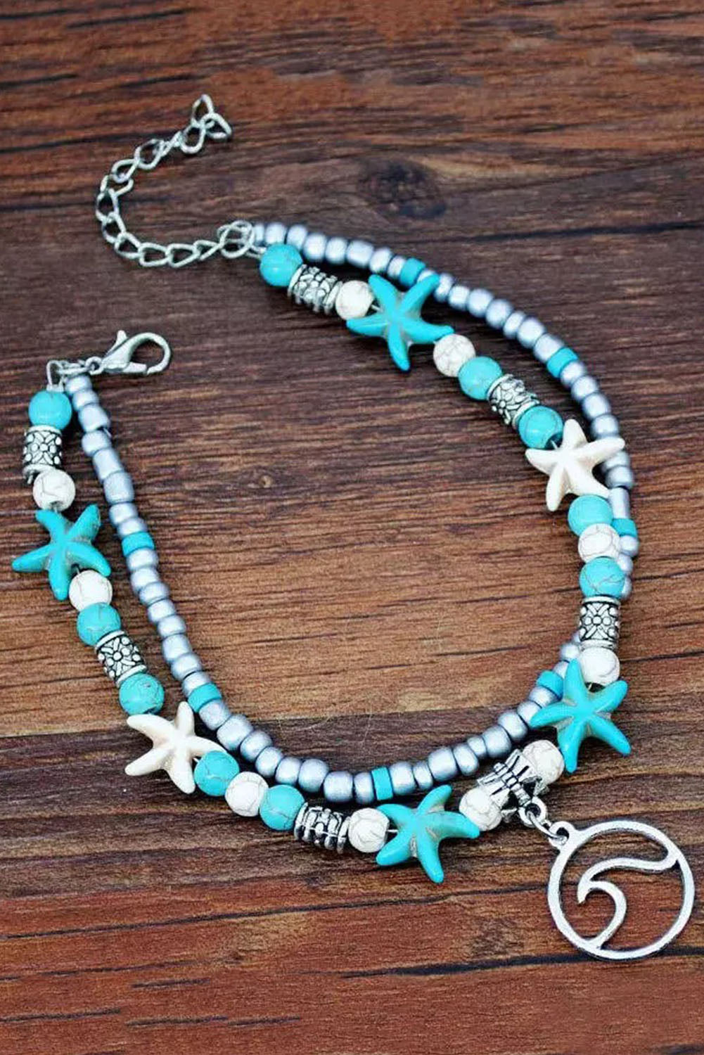 Blue Beach Double Anklet