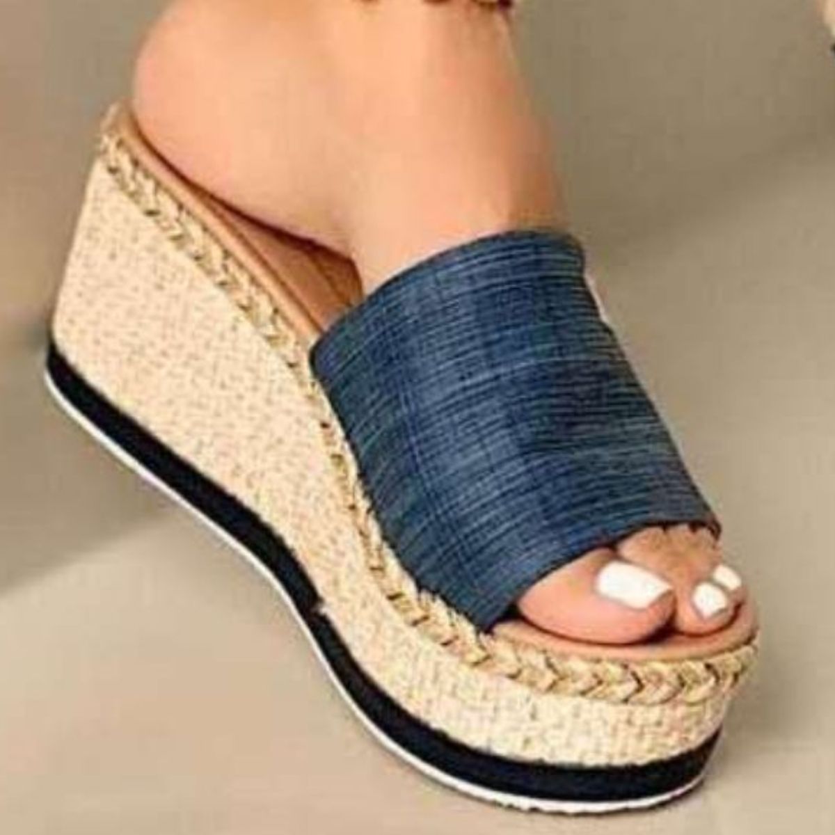 PU Leather Platform Sandals