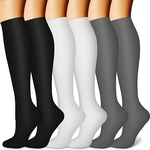Knee High 6pk Compression Socks