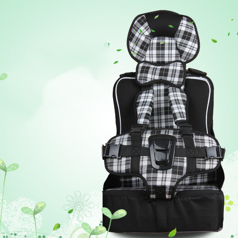 B&W Plaid Car Seat