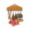 Fashion Tassel Earrings Exaggerated Personalized HQEF 1050 Bazaare Mart Boho Earring Set