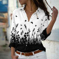 Long Sleeve Printed Shirts CSCX10 Bazaare Mart Floral Long Sleeve Blouse