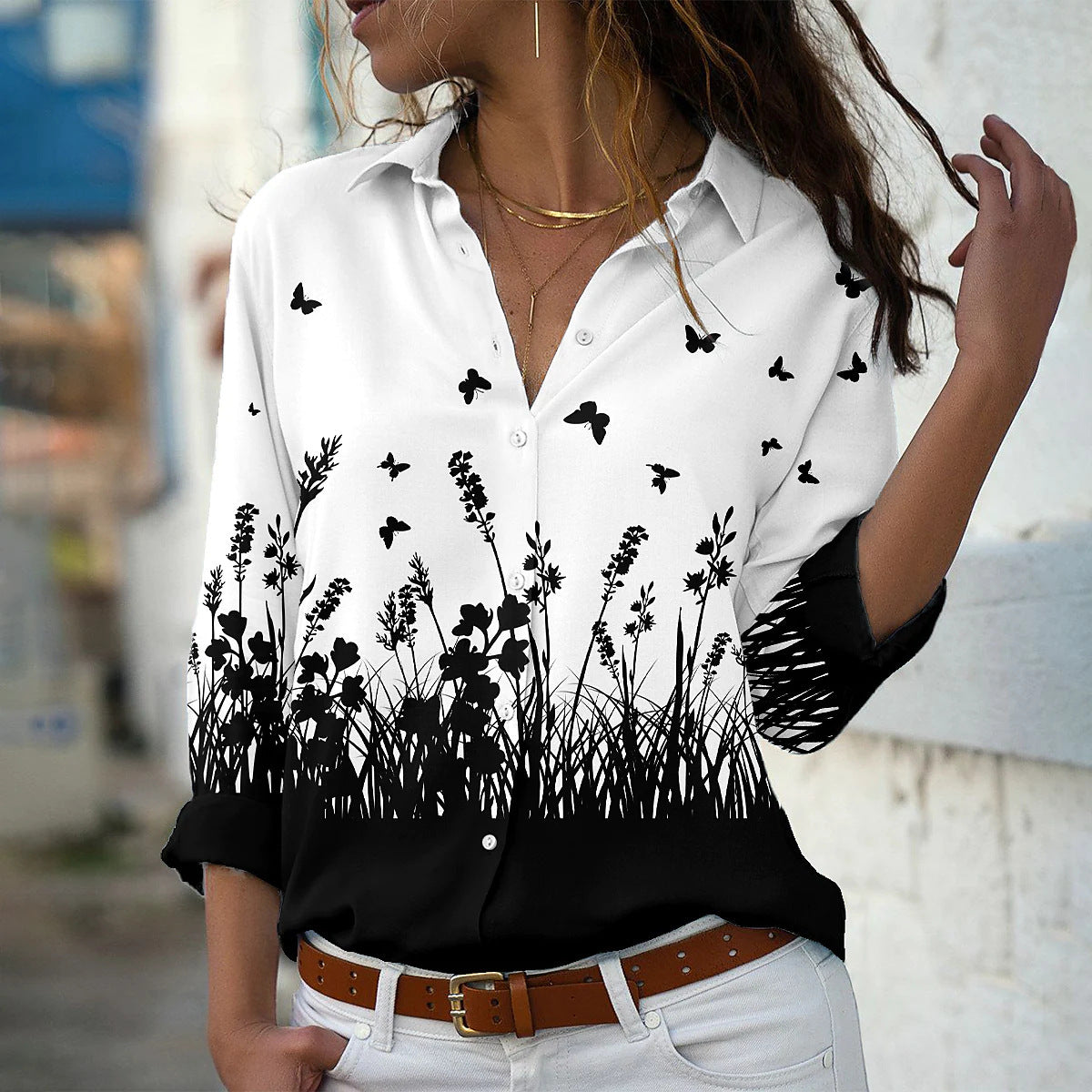 Long Sleeve Printed Shirts