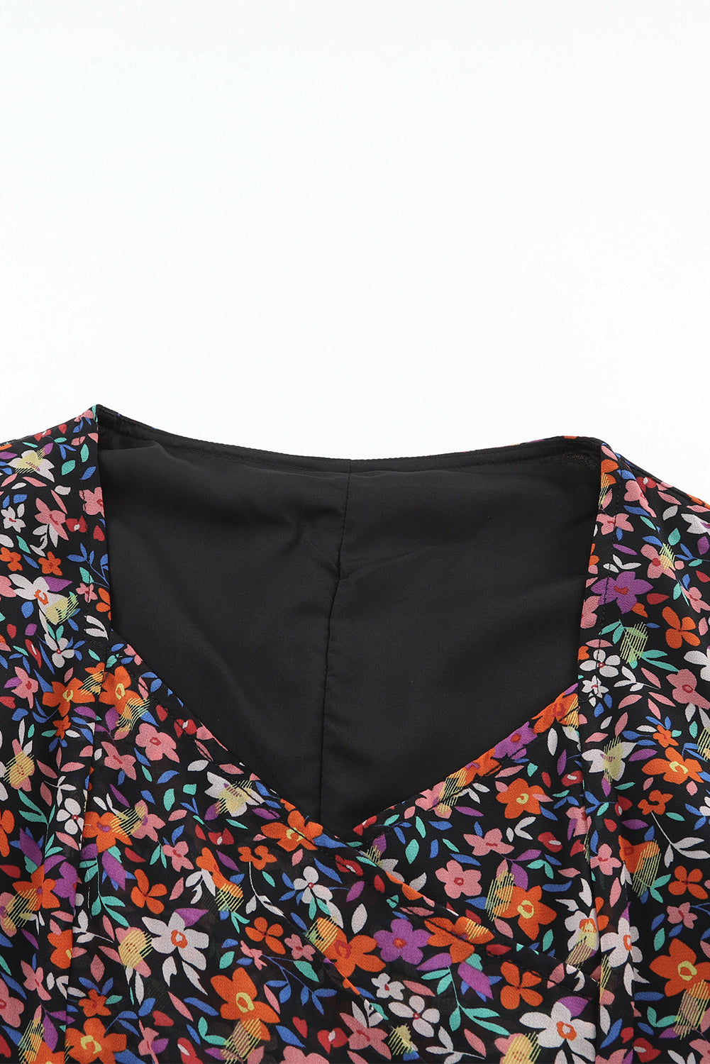 Plus Size V Neck Floral Long Sleeve Blouse or Dress