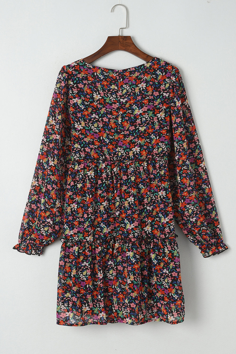 Plus Size V Neck Floral Long Sleeve Blouse or Dress