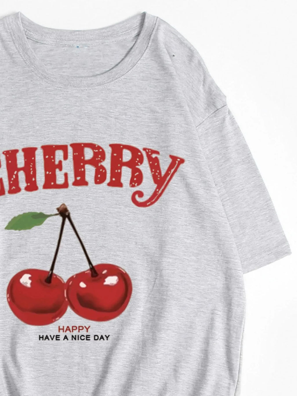Trendy Cherry Graphic T-Shirt Bazaare Mart Cherry T-Shirt