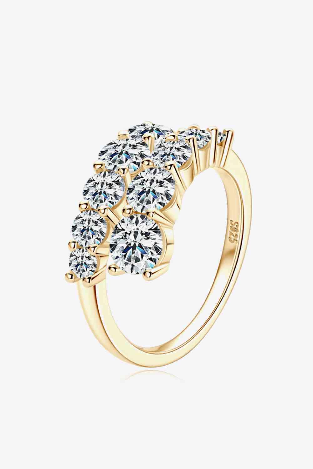 Adored Moissanite 925 Sterling Silver Ring Bazaare Mart Adored Moissanite 925 Sterling Silver Ring