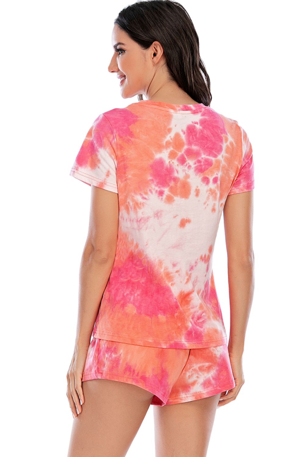 Tie-Dye Shorts Lounge Set