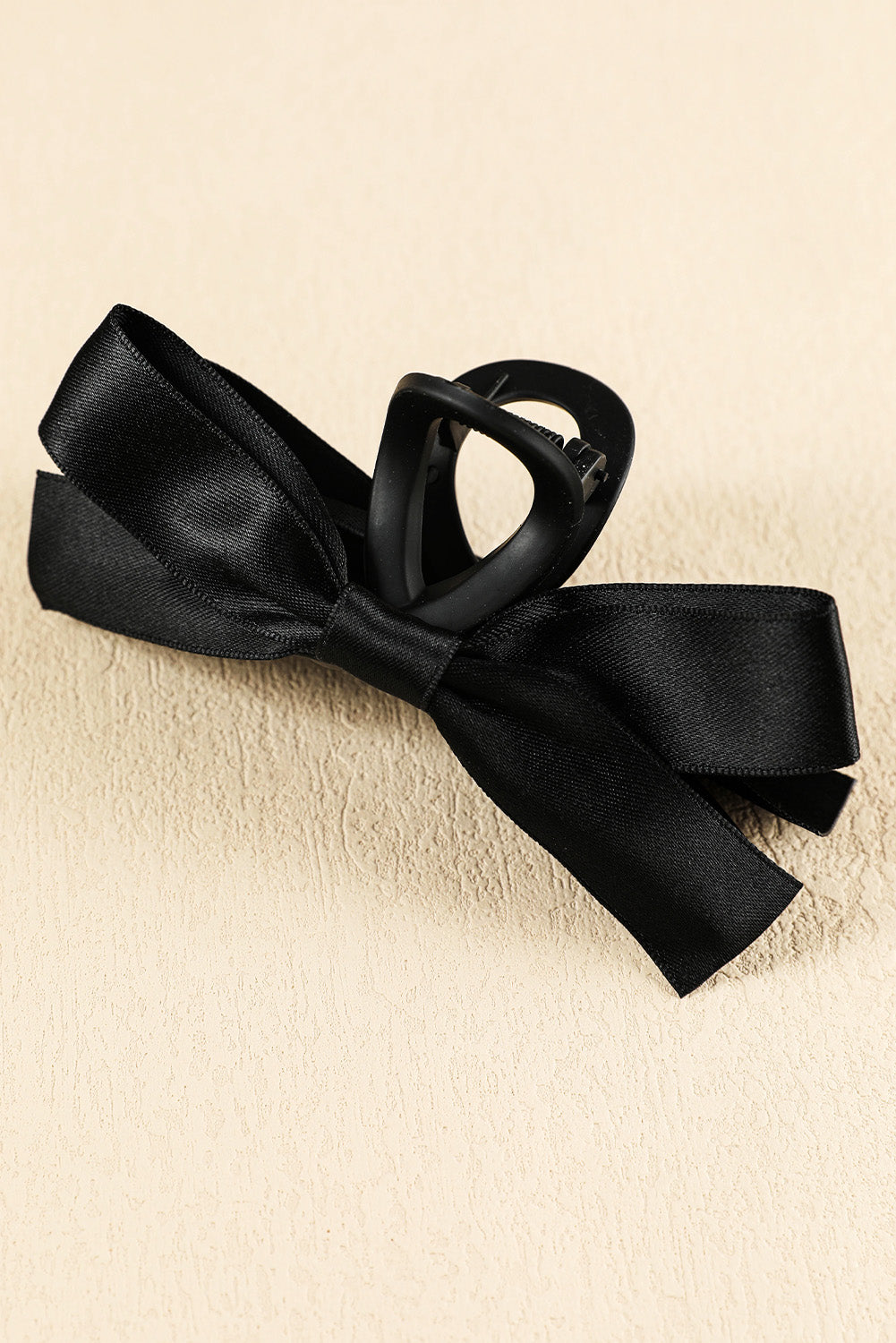 Black Bow Hair Clip