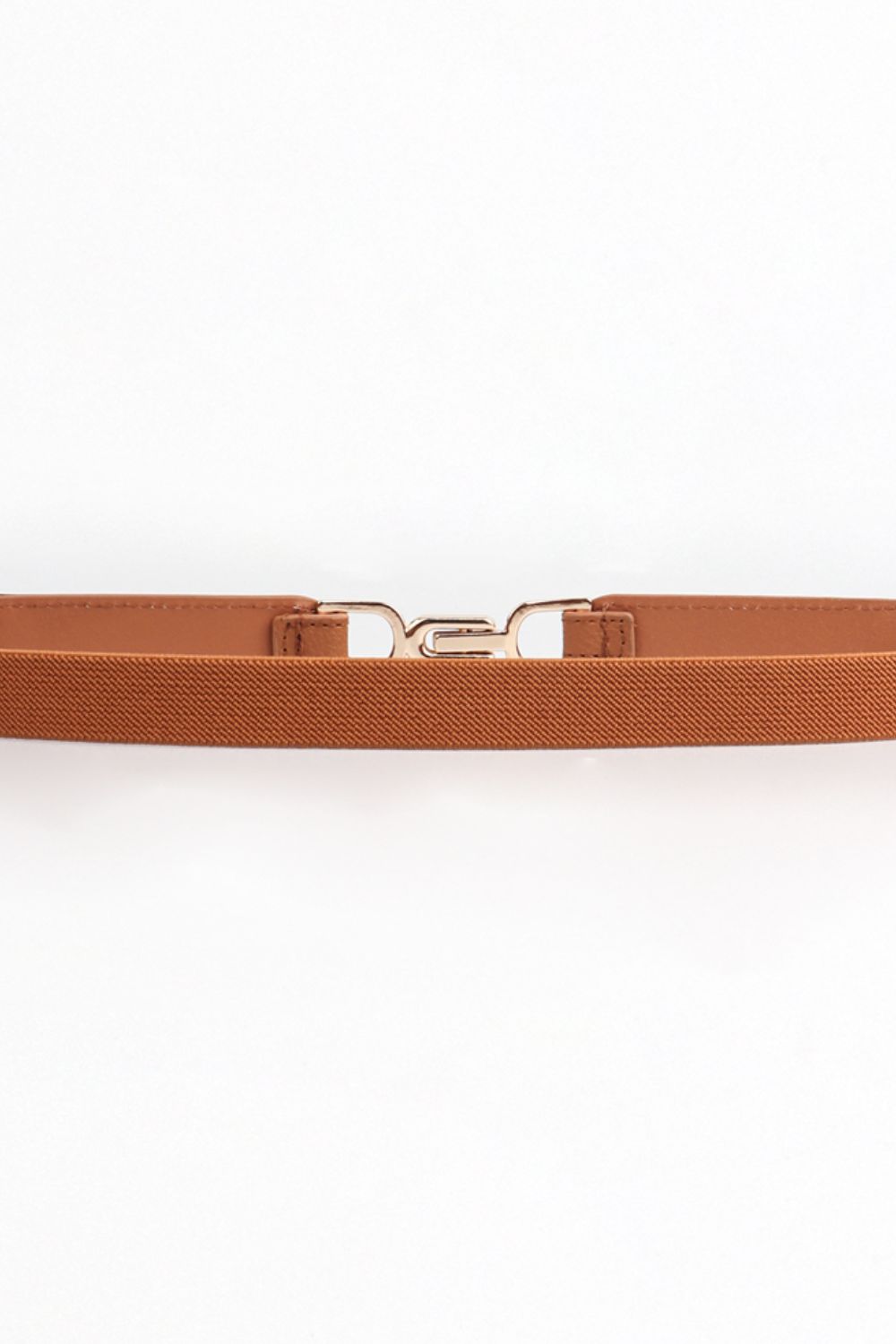 Gold Buckle Elastic Belt