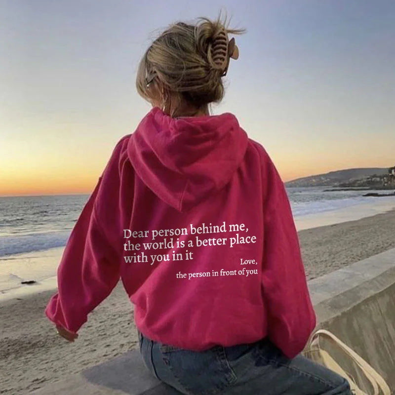 Dear Person Behind Me Unisex Trendy Hoodies