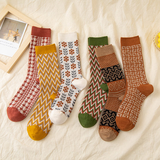 Colorful Children's Middle Tube Socks