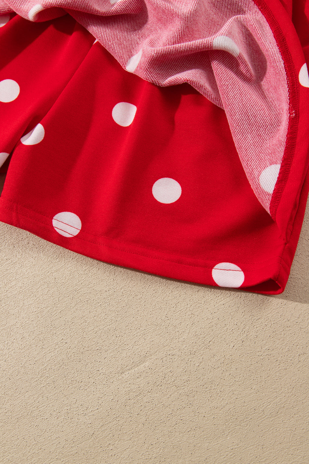 Polka Dot Pullover & Skort Two-Piece Set