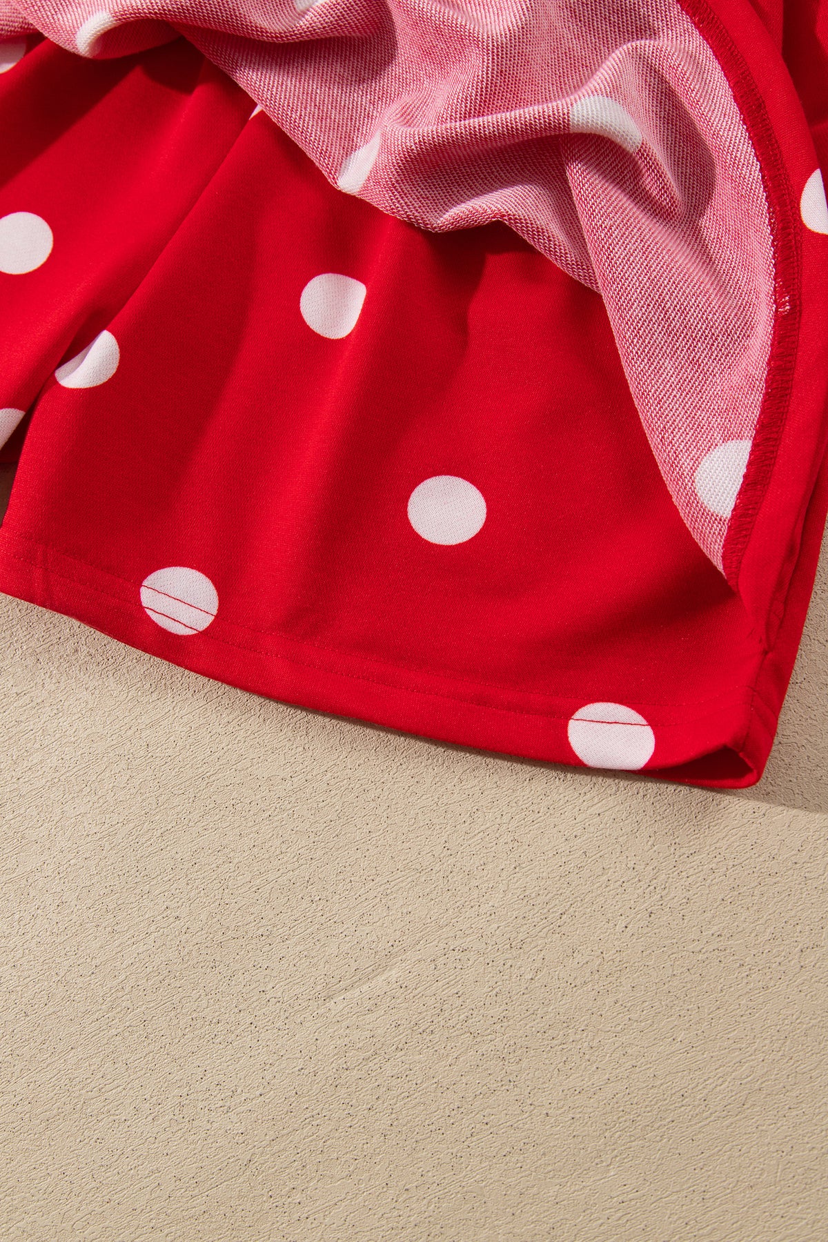 Polka Dot Pullover & Skort Two-Piece Set