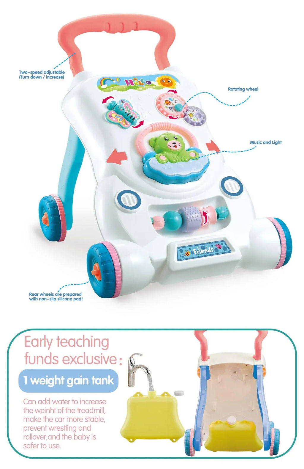 Toddler Musical Walking Assistant CJ Dropshipping Toddler Push Toy