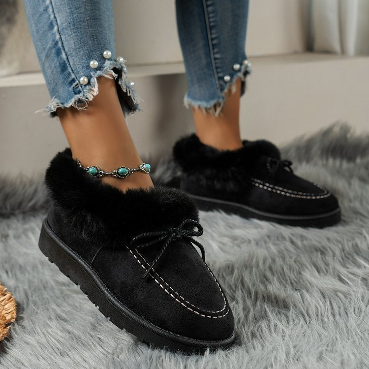 Fur Lined Suede Shoes