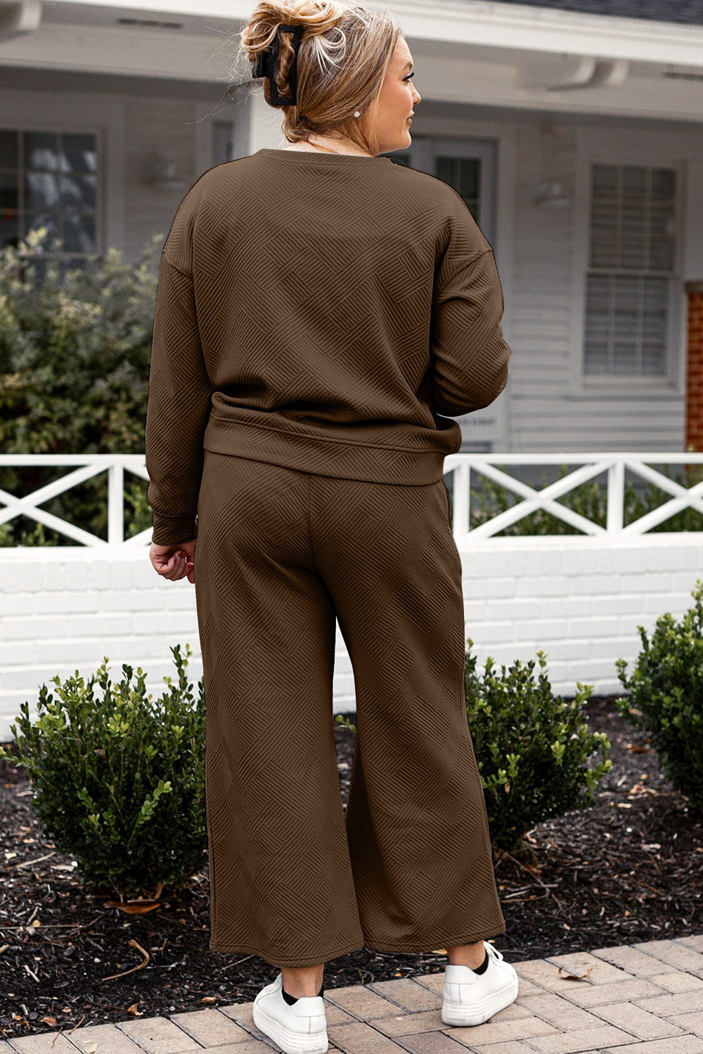 Wide Leg Sweat Pants Set