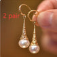 Normcore Simple Hollow Pearl Earrings Bazaare Mart Pearl Dangle Earrings